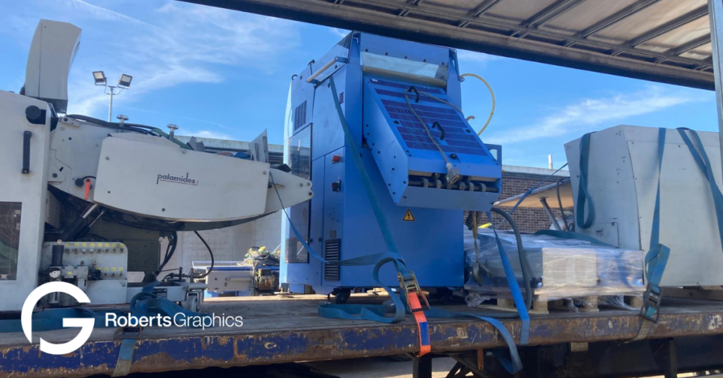 Used Müller Martini Primera and Palamides Stacker
